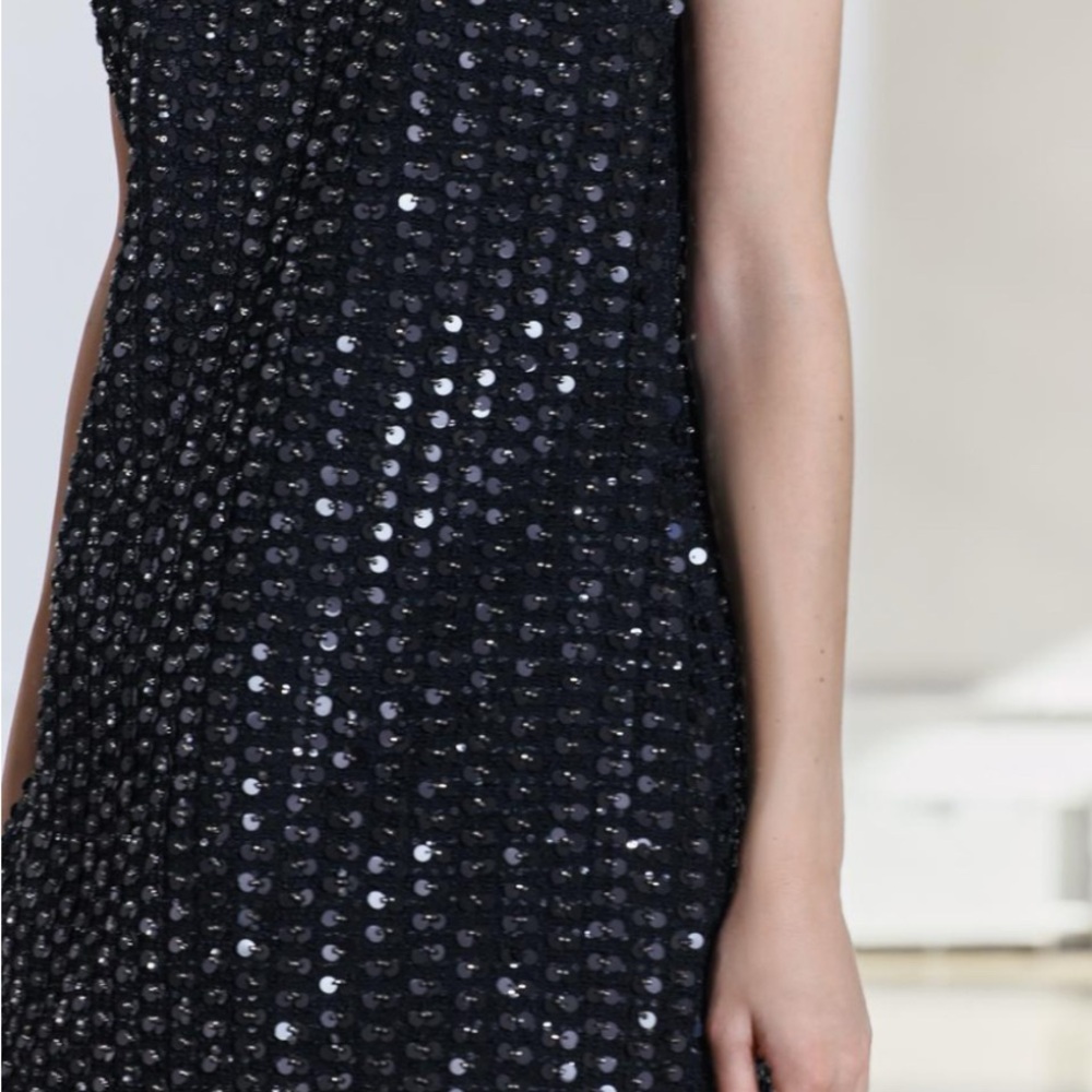 Zara Elegant Black Feminine Sequin Dress - Picture 3 of 7